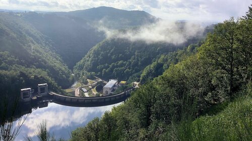 Le barrage de Marèges